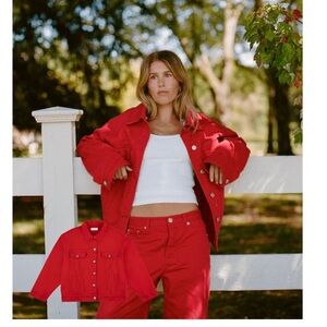 **SOLD OUT** PARKE Red Denim Jacket